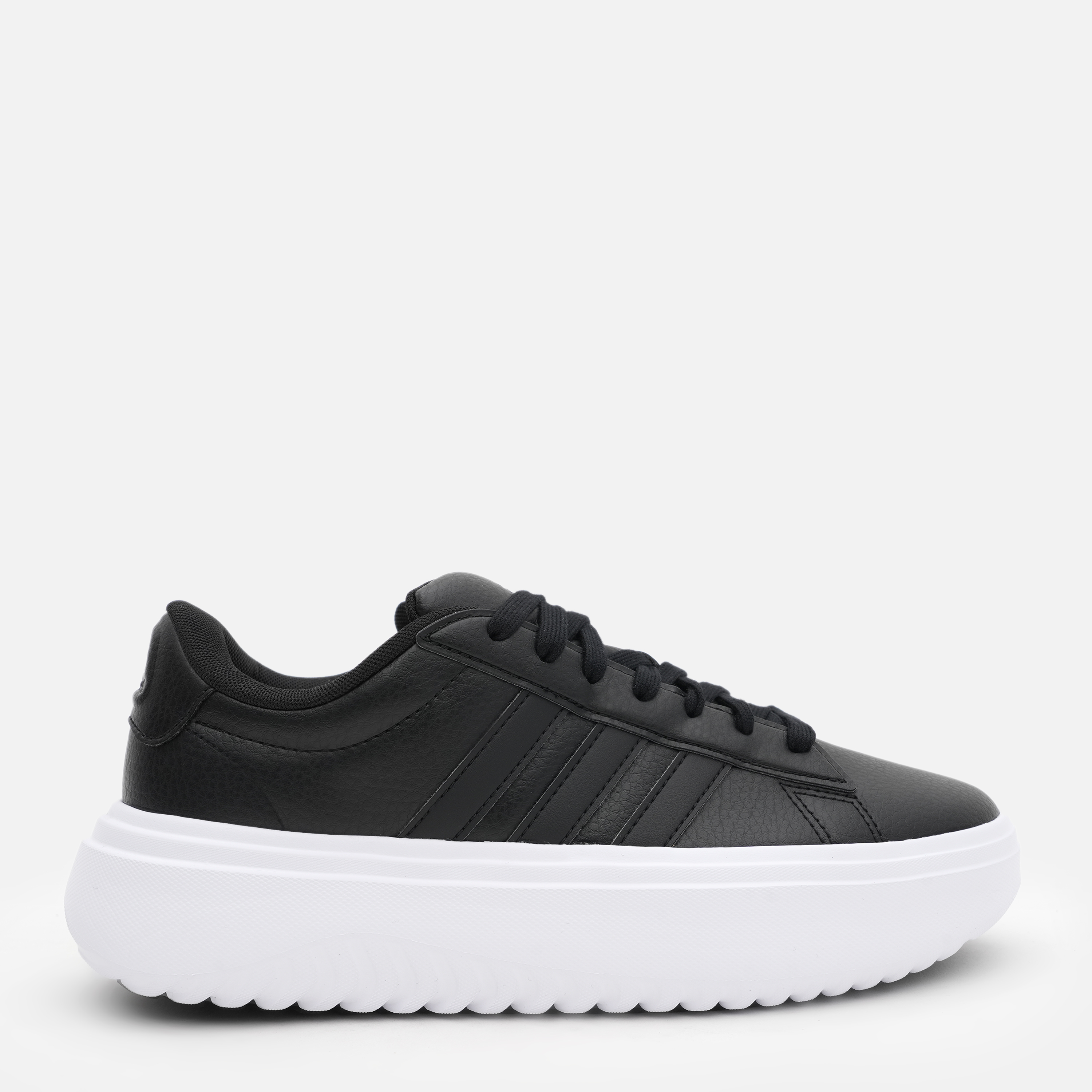 Акція на Жіночі кеди низькі Adidas Grand Court Platform IE1093 36.5 (4UK) 22.5 см Cblack/Cblack/Carbon від Rozetka