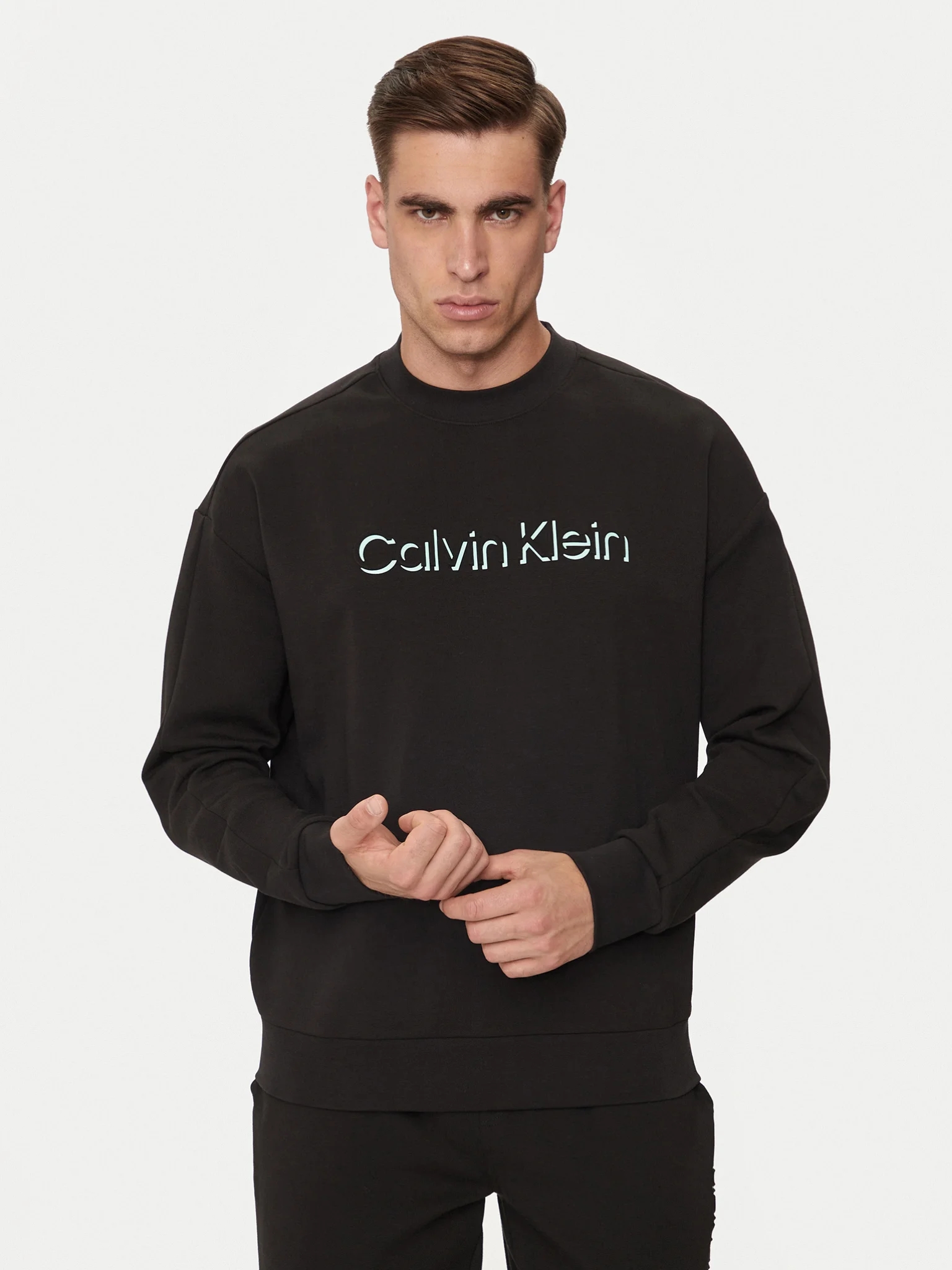 Акція на Світшот чоловічий Calvin Klein K10K113081-PC7 L Чорний від Rozetka