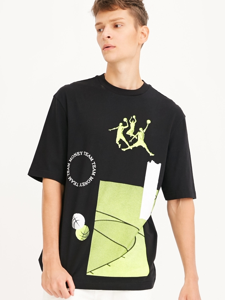 

Футболка Team Money Jack & Jones 218201522 XL Черный