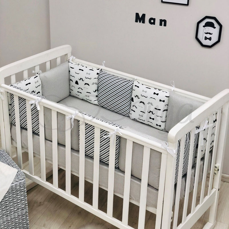 

Бортики в детскую кроватку Baby Design Усы