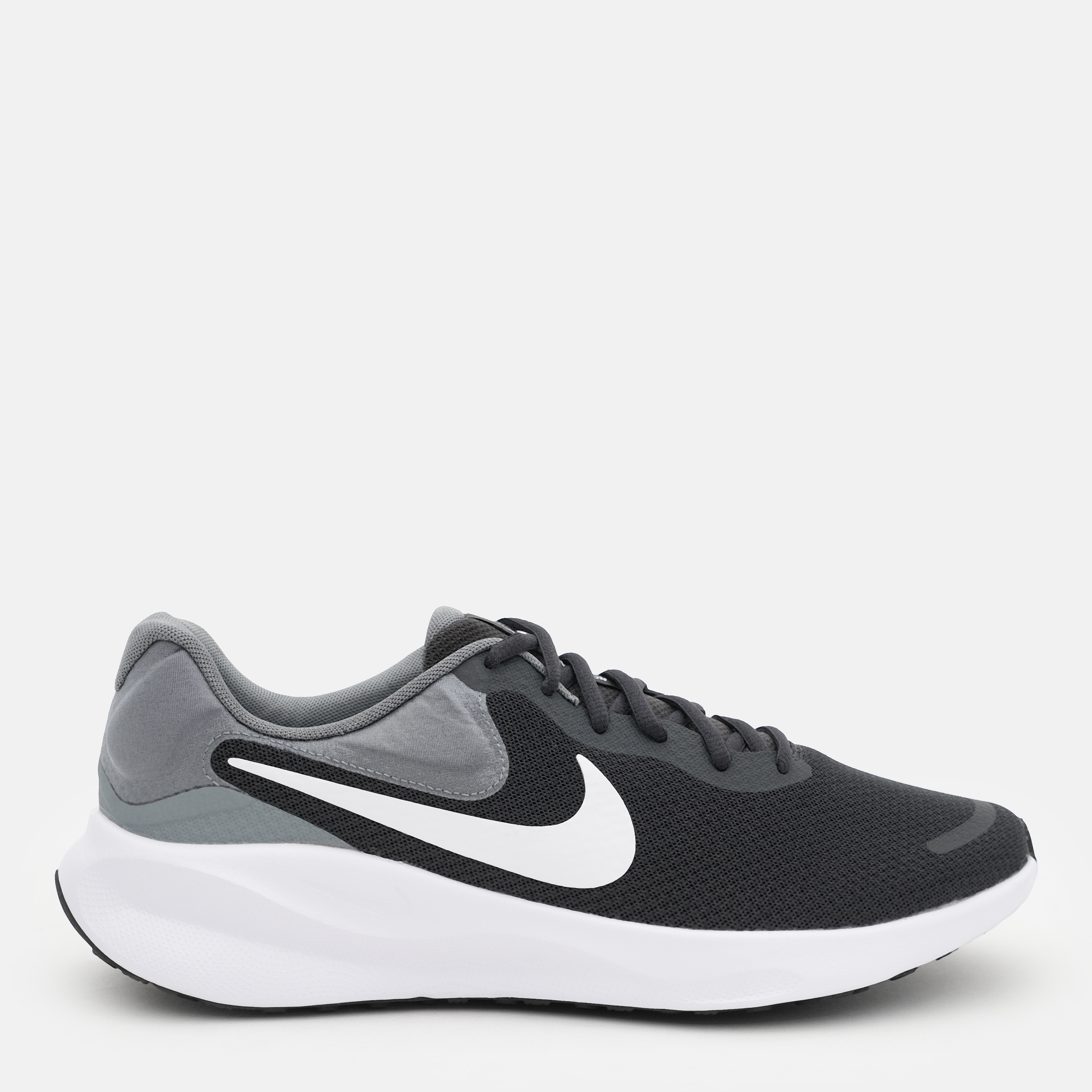 Акція на Чоловічі кросівки Nike Revolution 7 FB2207-007 44  28 см Чорні від Rozetka