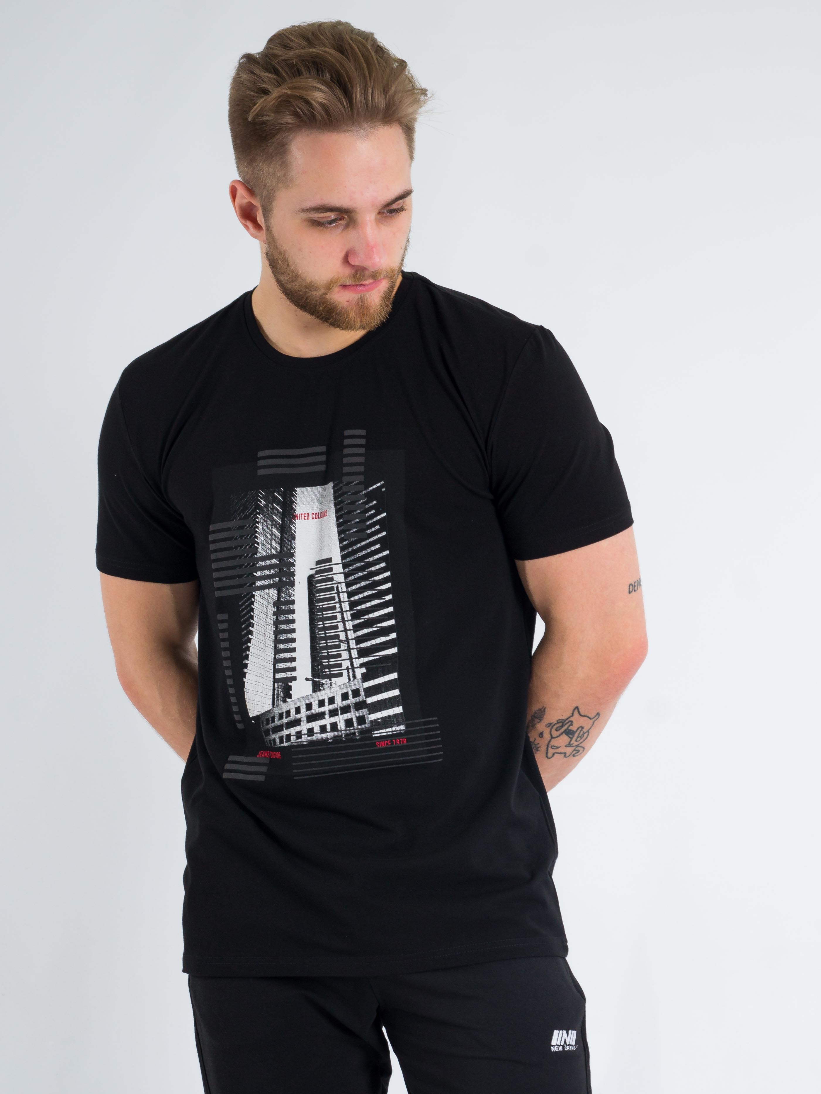 

Футболка New Brand 02800 S Черный