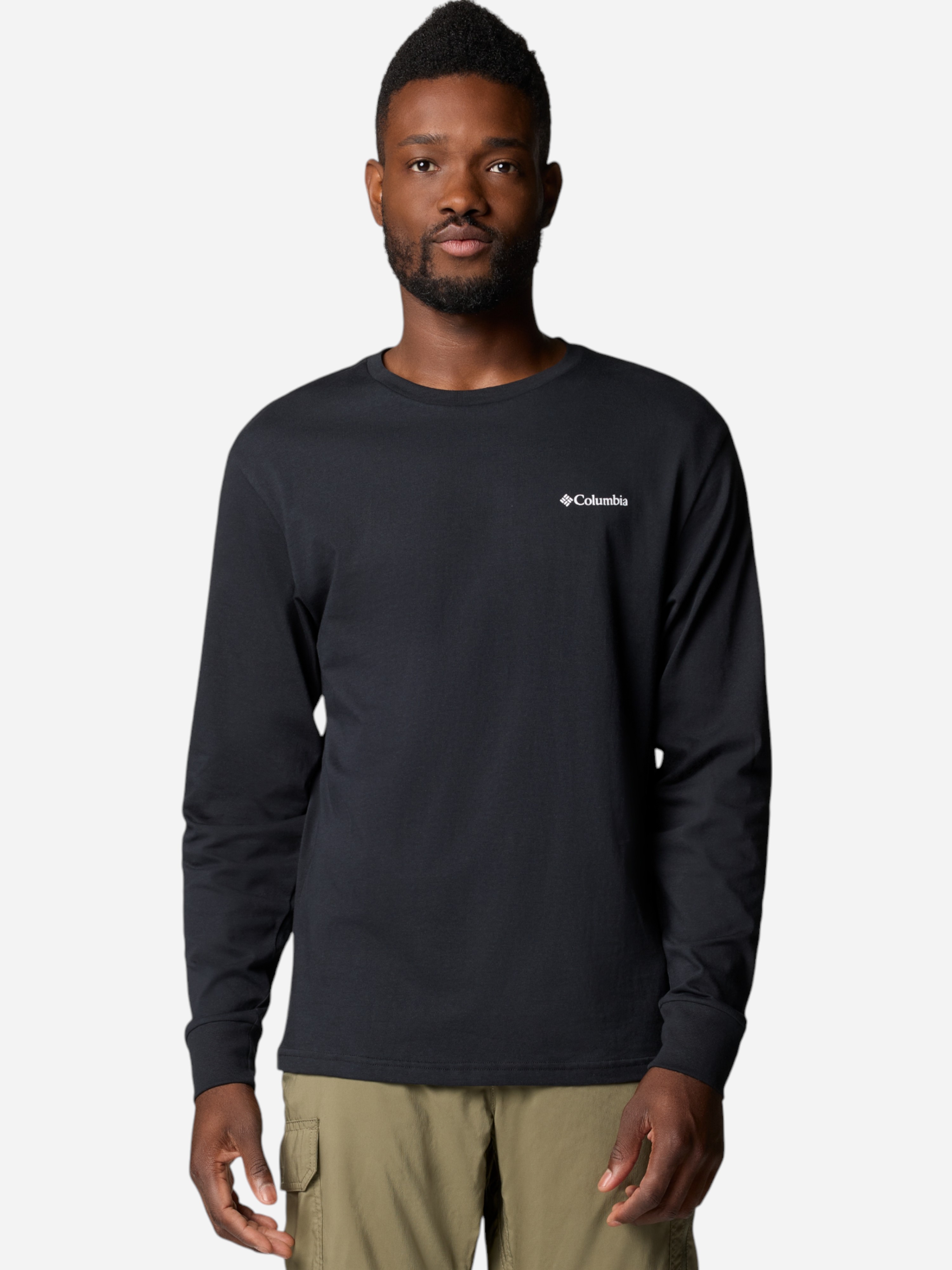 Акція на Лонгслів чоловічий Columbia North Cascades Long Sleeve Tee 1834021009 S Чорний від Rozetka