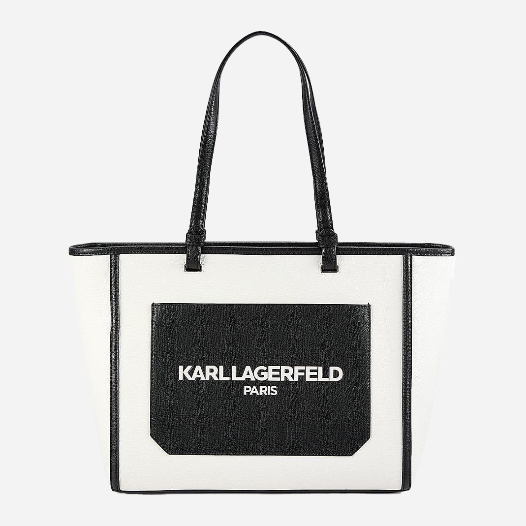 Акція на Сумка жіноча зі штучної шкіри Karl Lagerfeld 237994941 Біла від Rozetka