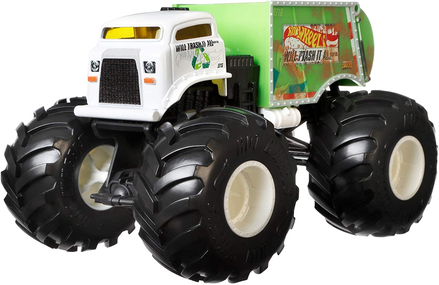 

Джип-внедорожник Мусоровоз Хот Вилс Hot Wheels Monster Trucks Will Trash It All