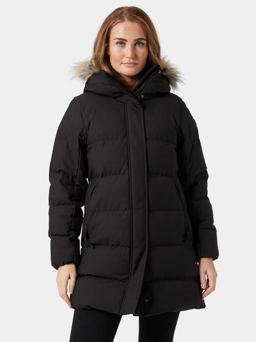 Акція на Куртка зимова жіноча Helly Hansen W Blossom Puffy Parka 53624-990 M Чорна від Rozetka