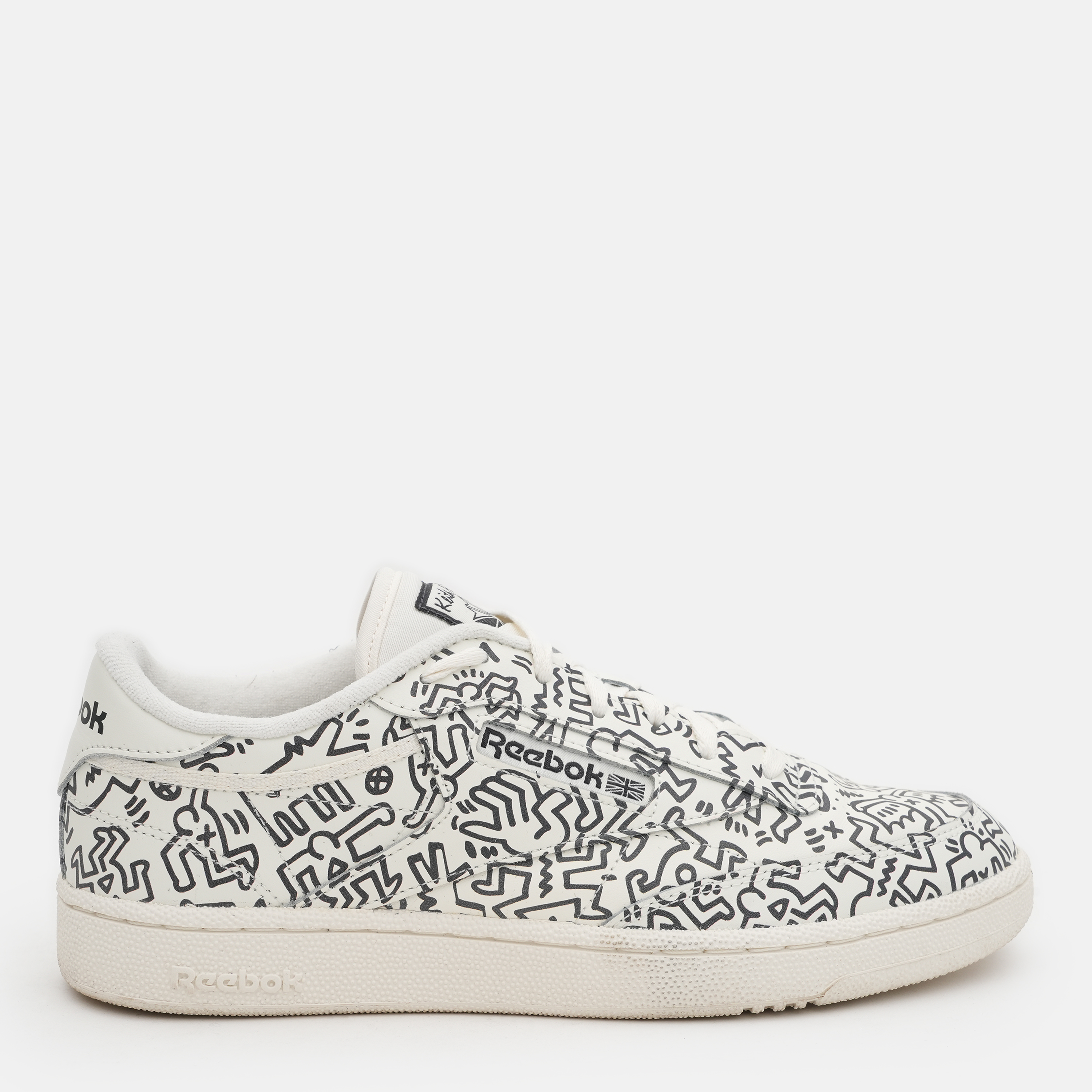 Акція на Чоловічі кеди Reebok Club C Keith Haring GZ1458 36.5 (5.5US) 23.6 см Білий/Чорний від Rozetka