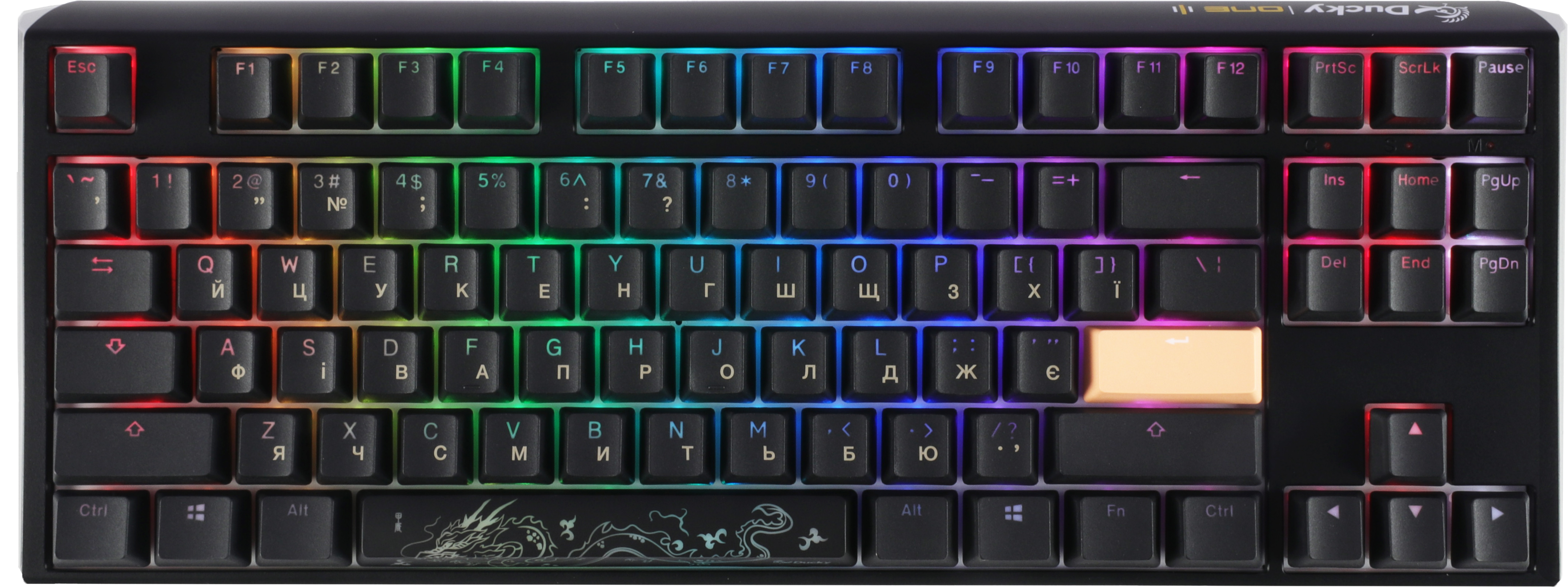 Mikey　３個 Клавиатура проводная Ducky One 3 TKL Cherry MX Red RGB UA USB