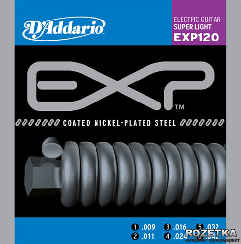 

D'Addario EXP120 Coated Nickel-Plated Super Light (9-42)