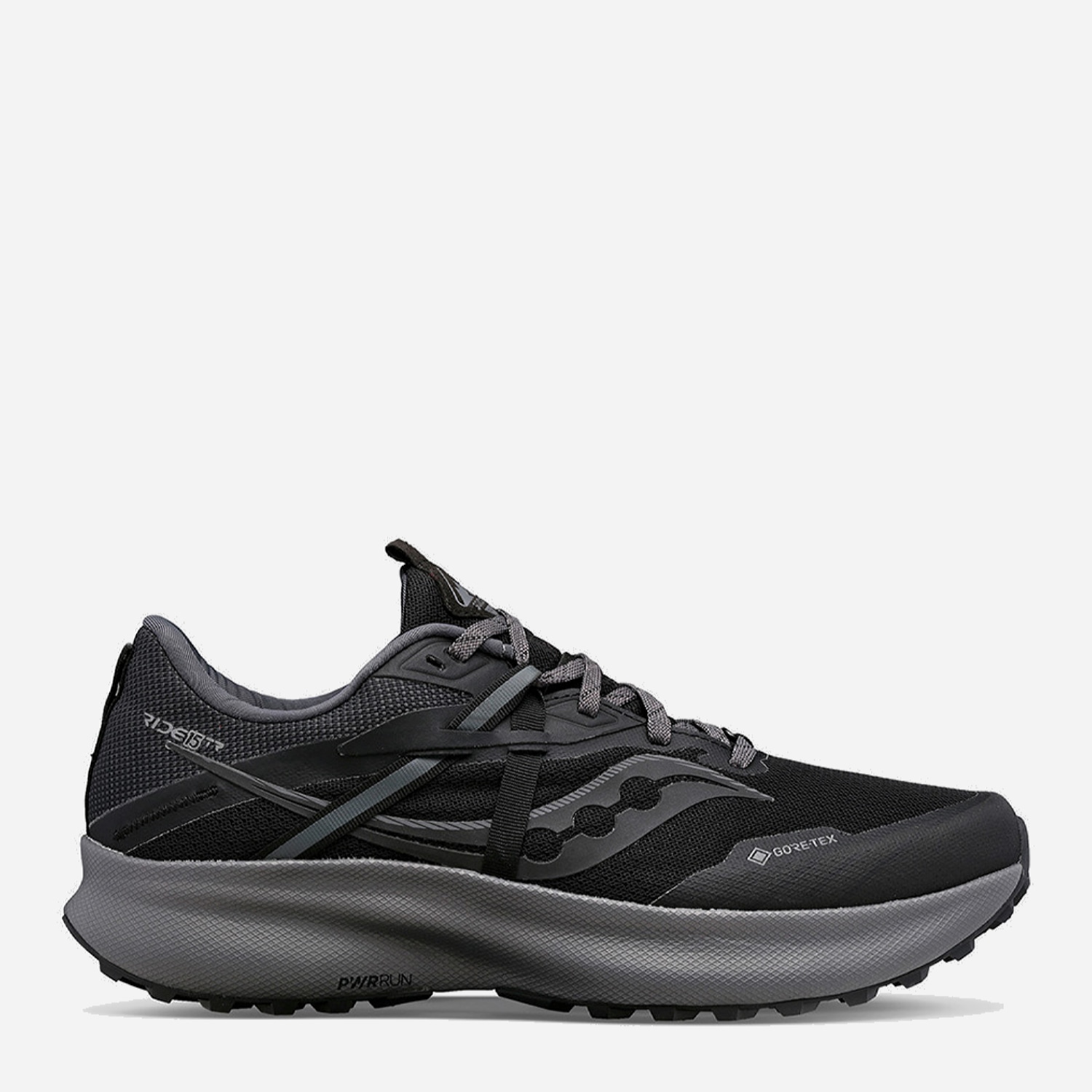 Акція на Чоловічі кросівки для бігу з Gore-Tex Saucony S20799-10 46 (11.5US) 29.5 см Black/Charcoal від Rozetka