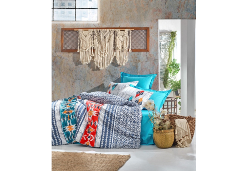 

Постельное бельё Cotton Box Ethnic Marika 200x220 Разноцветный