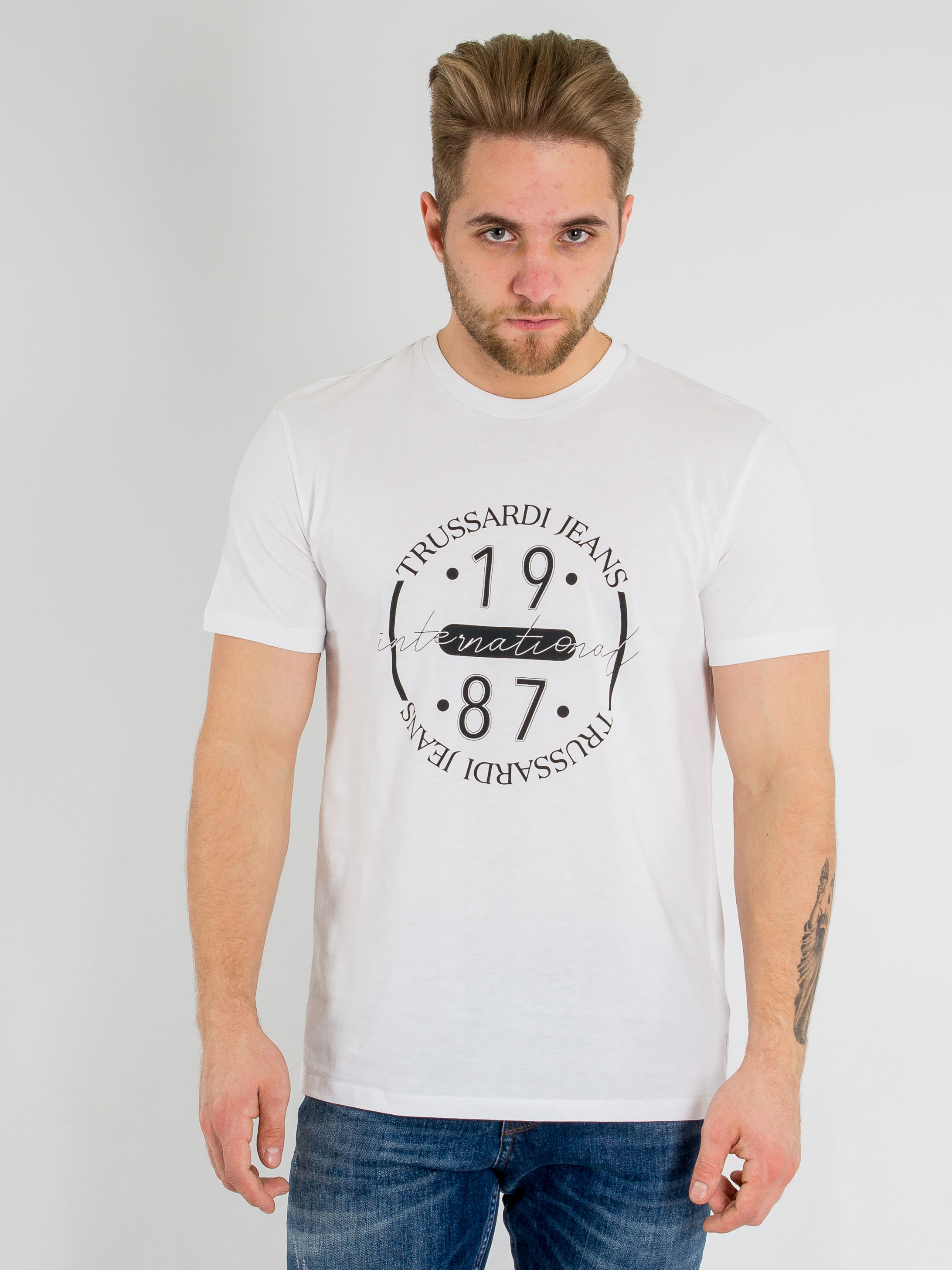 

Футболка 1987 International Trussardi 52T003611T001842  Белый, Футболка 1987 International Trussardi 52T003611T001842 L Белый