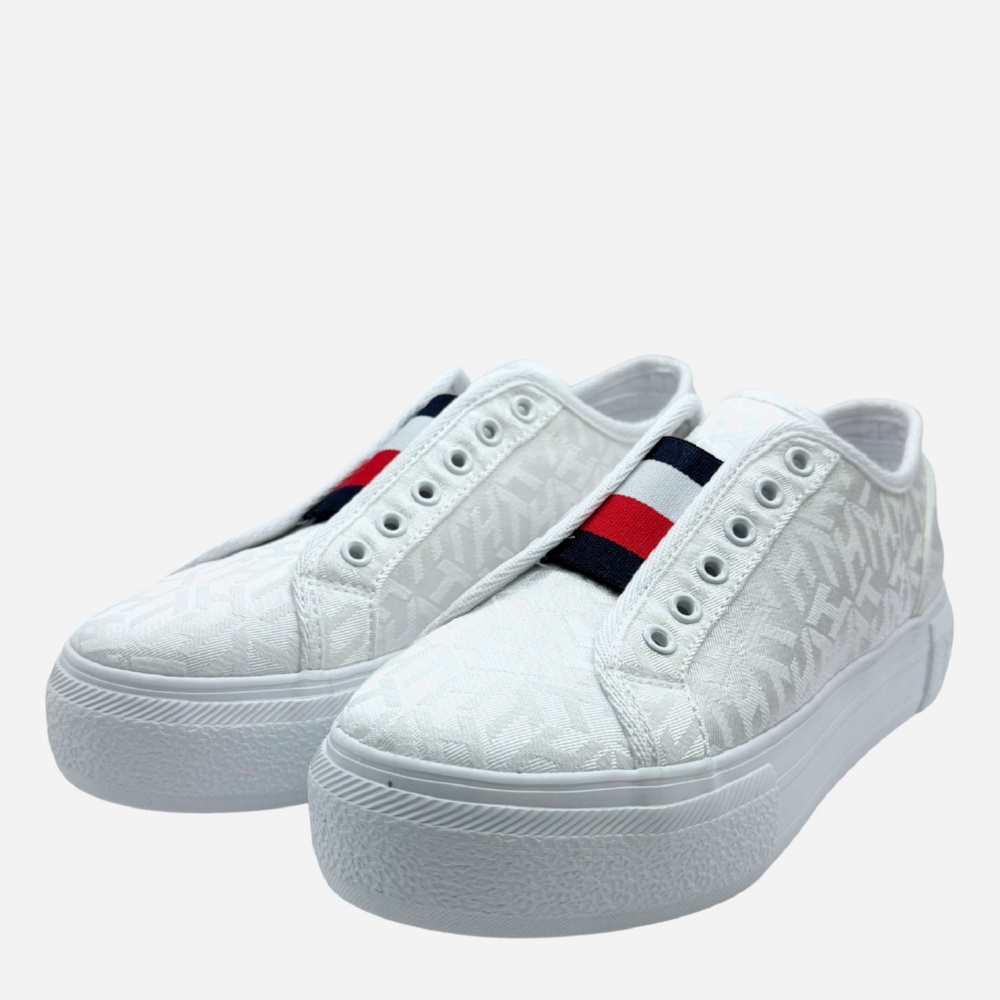 Акція на Жіночі кеди Tommy Hilfiger 675089331 42 (10) 27 см Білі від Rozetka