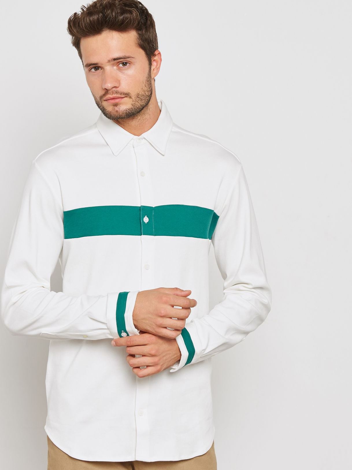 

Рубашка Jack & Jones 12145457  Белый, Рубашка Jack & Jones 12145457 L Белый