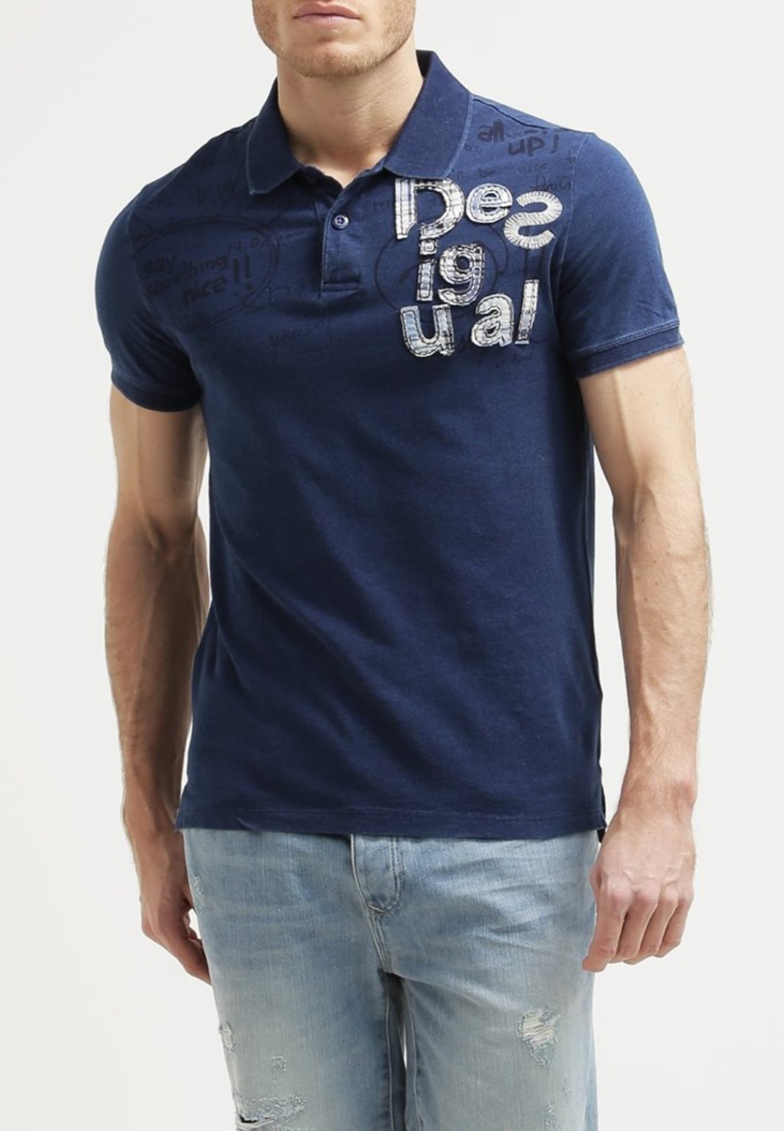 

Футболка поло Indi Desigual 49l1705 XL Синий