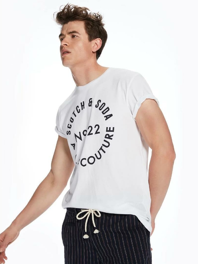 

Футболка с принтом Scotch & Soda 142687 L Белый