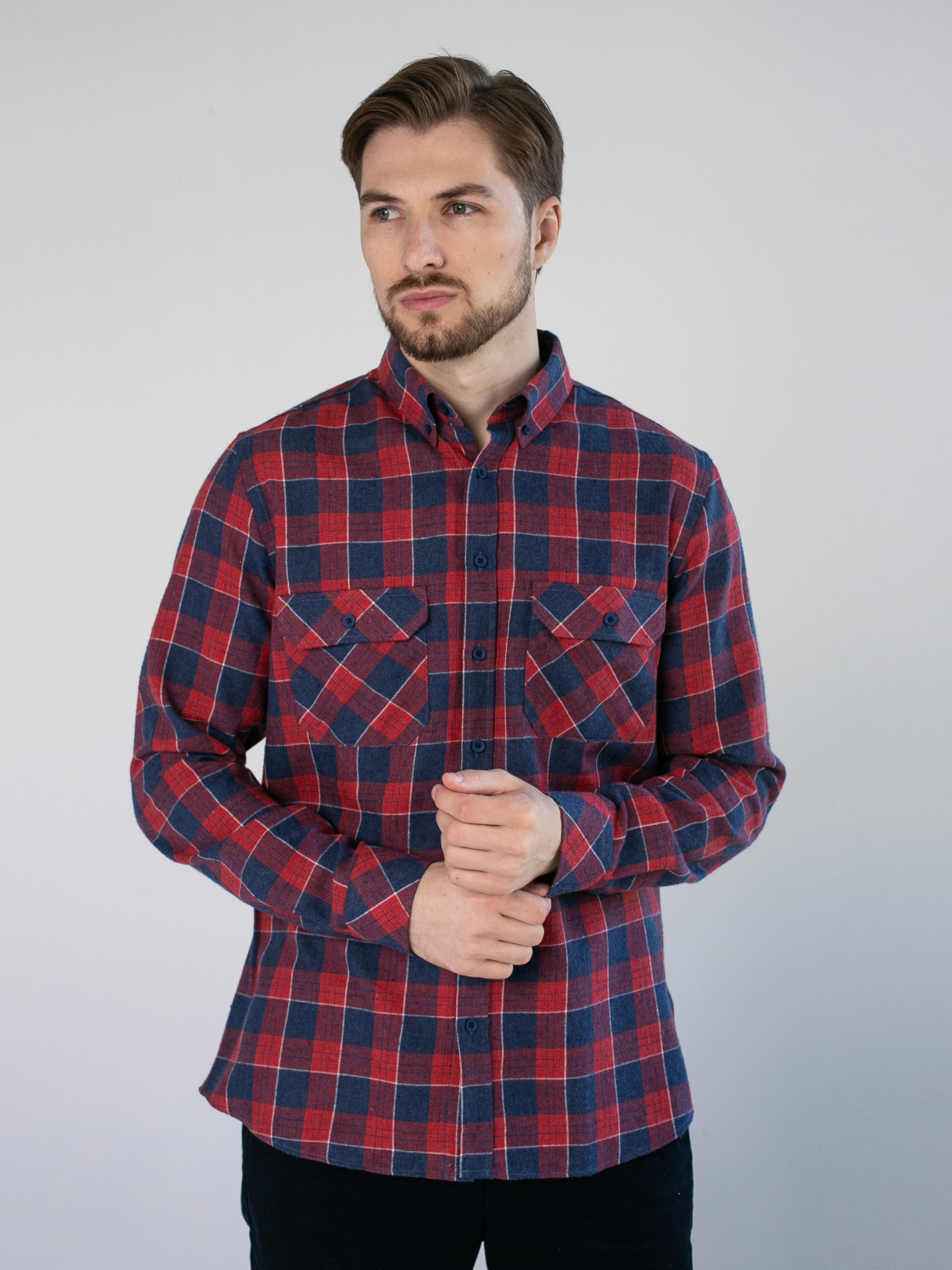 Акція на Сорочка бавовняна чоловіча Garrt Red Tartan 81SH0029RD XL Червона від Rozetka