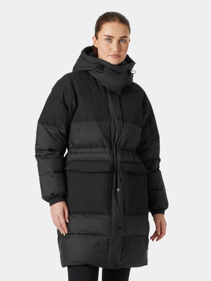 Акція на Куртка зимова довга жіноча Helly Hansen W Escape Down Coat 53574-990 M Чорна від Rozetka