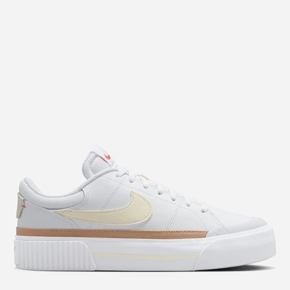 Акція на Жіночі кеди низькі Nike Court Legacy Lift DM7590-106 36.5 (6US) 23 см Білі від Rozetka