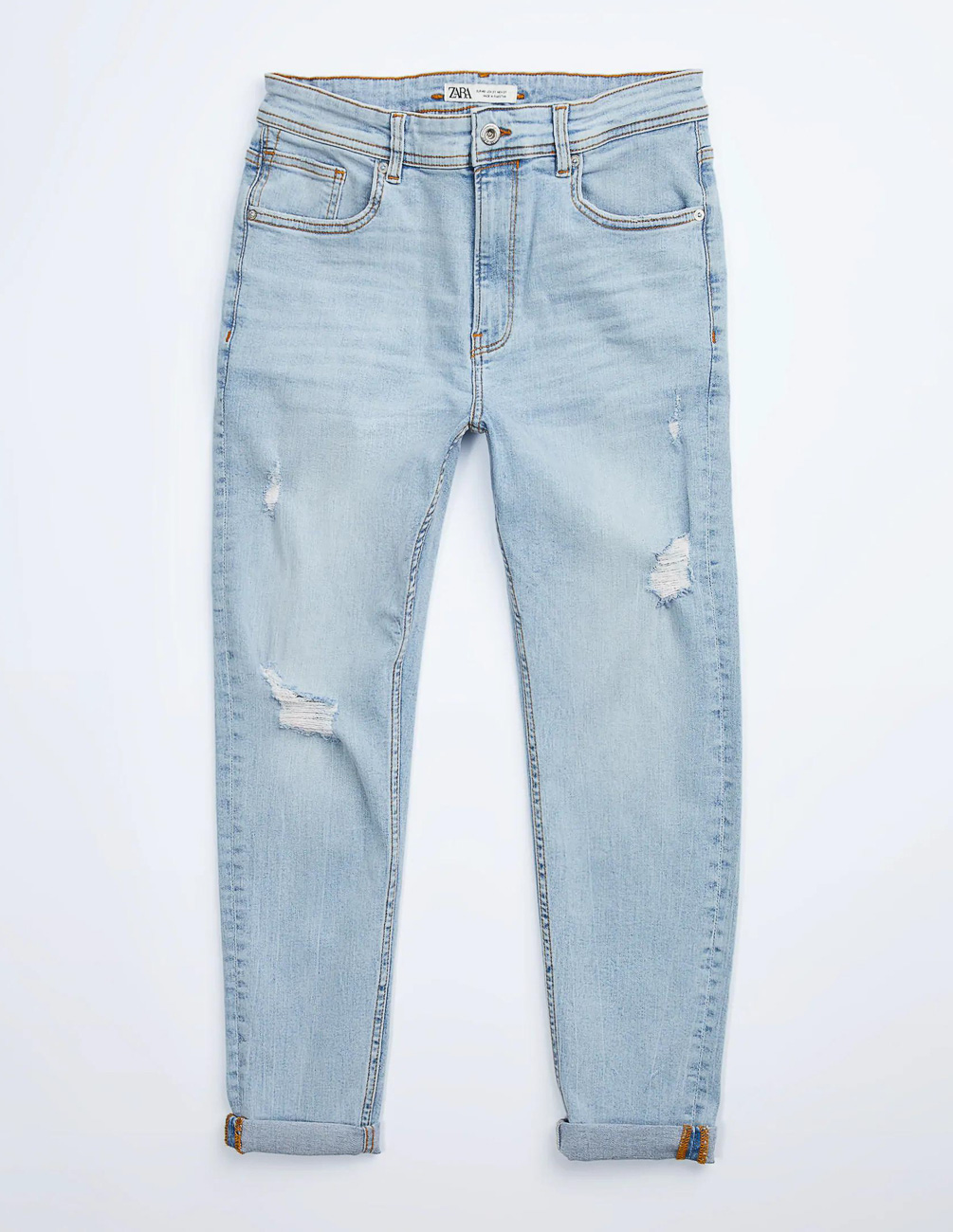 

Джинсы Zara Ж1049768 (8235/360/406) цвет голубой 30