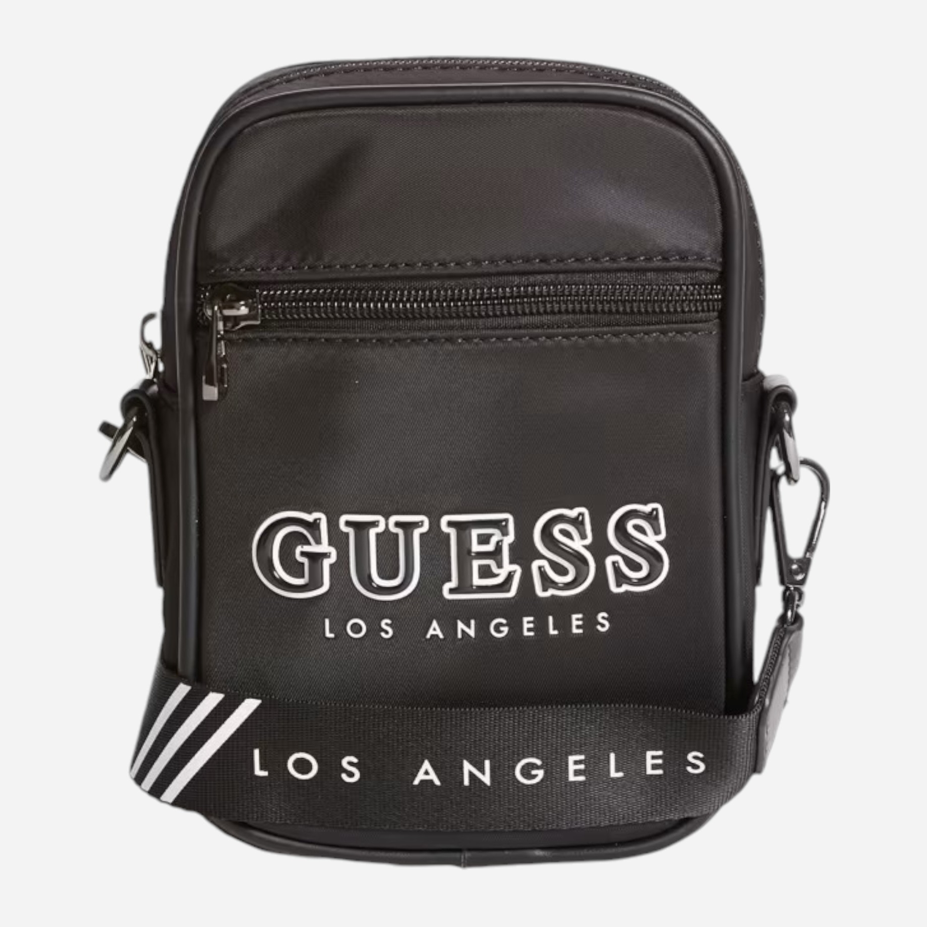 Акція на Сумка крос-боді через плече чоловіча Guess 217841176 Чорна від Rozetka