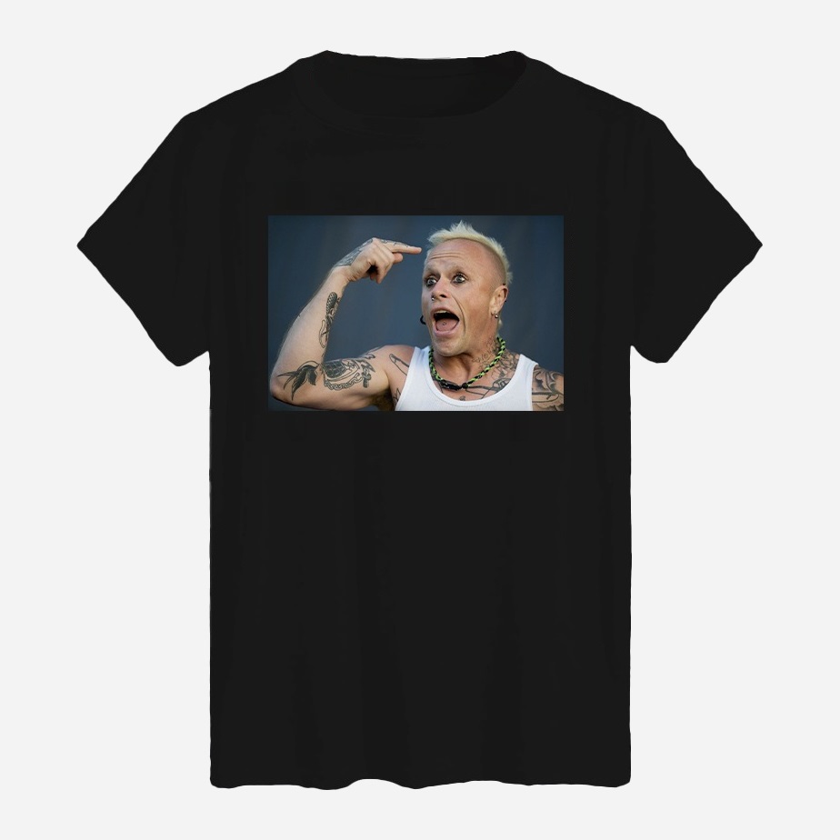 Акція на Футболка бавовняна довга чоловіча Likey Keith Flint M150-0410 XXL Чорна від Rozetka