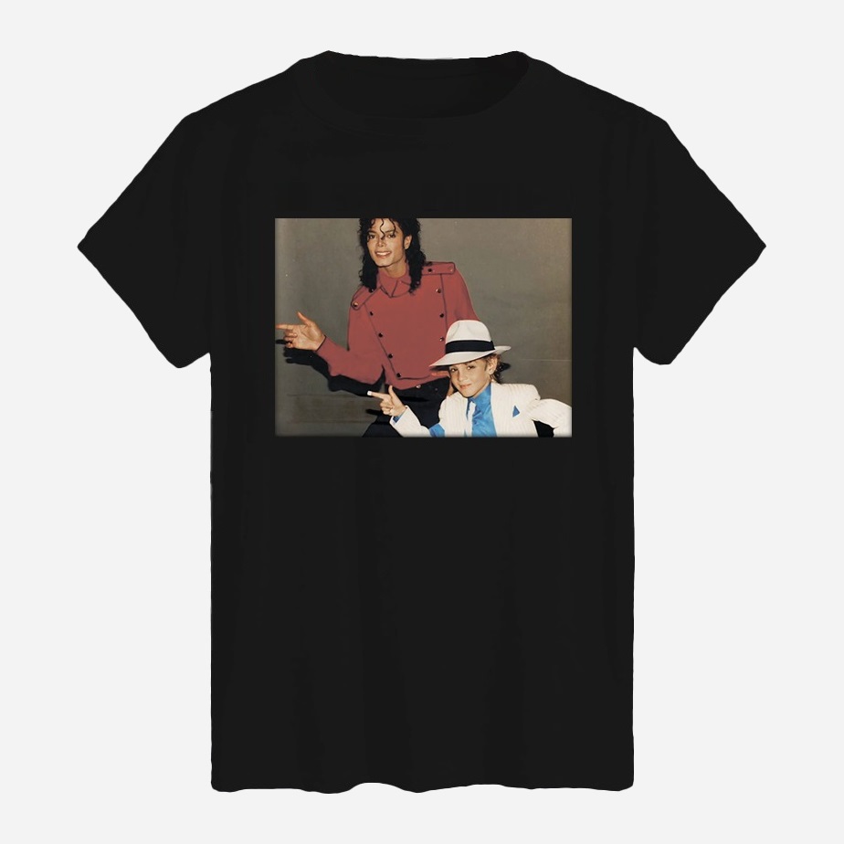 Акція на Футболка бавовняна довга чоловіча Likey Michael Jackson M150-0415 3XL Чорна від Rozetka