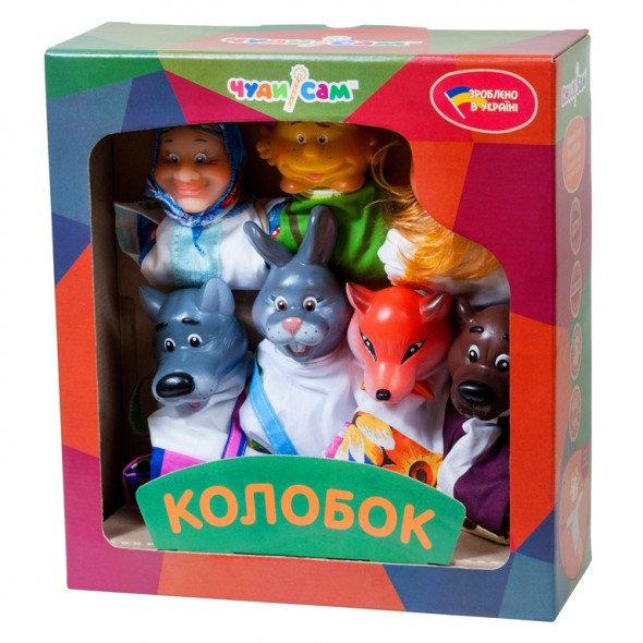 

Игровой Набор из 7 кукол-перчаток для домашнего Кукольного театра - сказка Колобок для детей и взрослых арт. 065