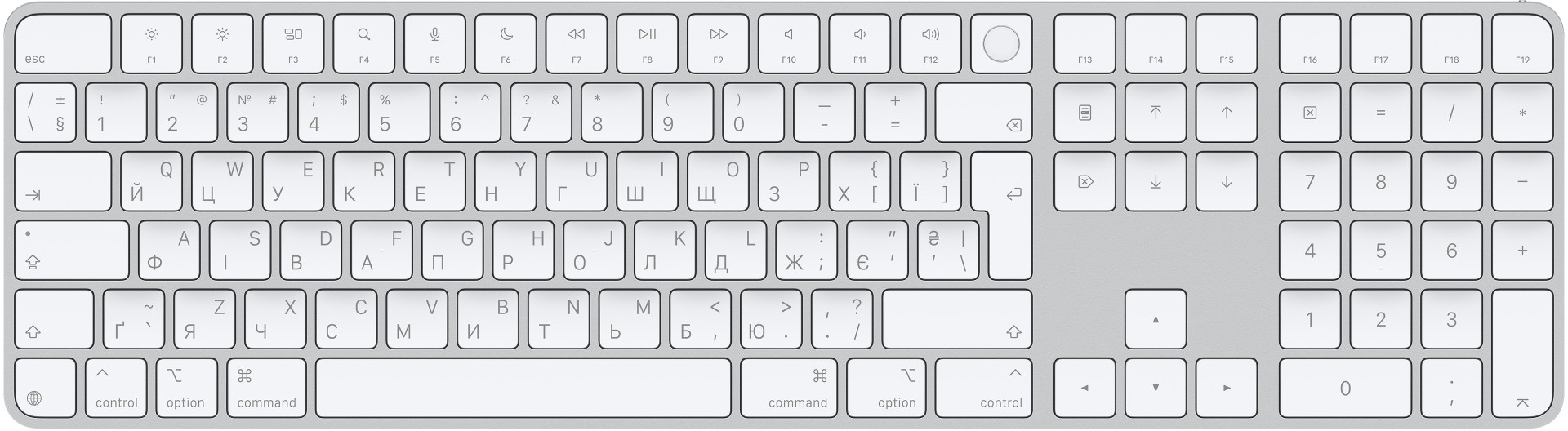 iMac27インチ2010High Sierra Magicキーボードマウス付 Клавиатура беспроводная Apple Magic Keyboard with Touch ID UA