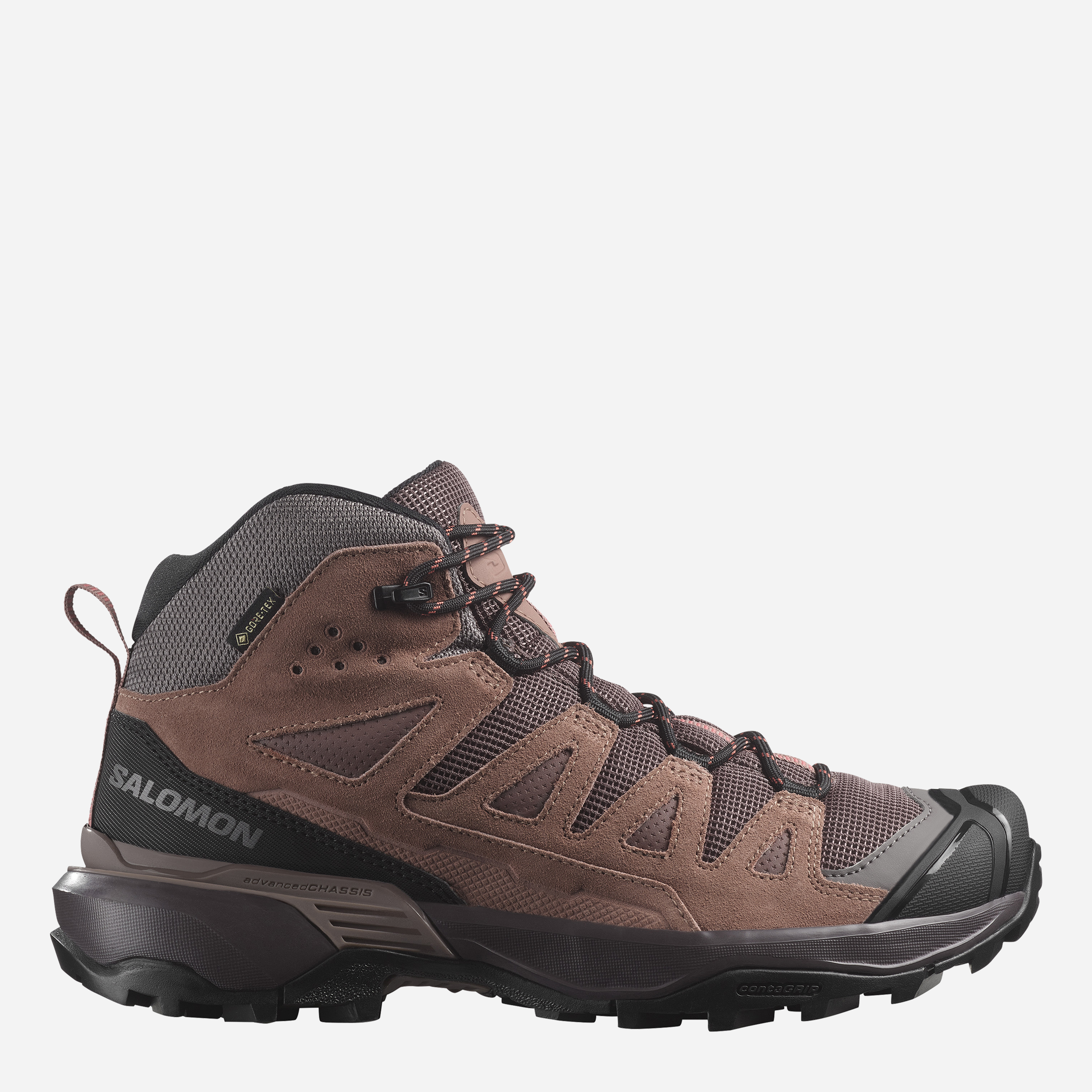 Акція на Жіночі черевики для туризму низькі з Gore-Tex 360 Ltr Mid Gtx W L47571000 40.5 (8.5US/7UK) 26 см Бордові від Rozetka