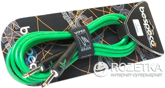 

Инструментальный кабель Bespeco VIPER500 5 м Fluorescent Green (23-2-4-38)