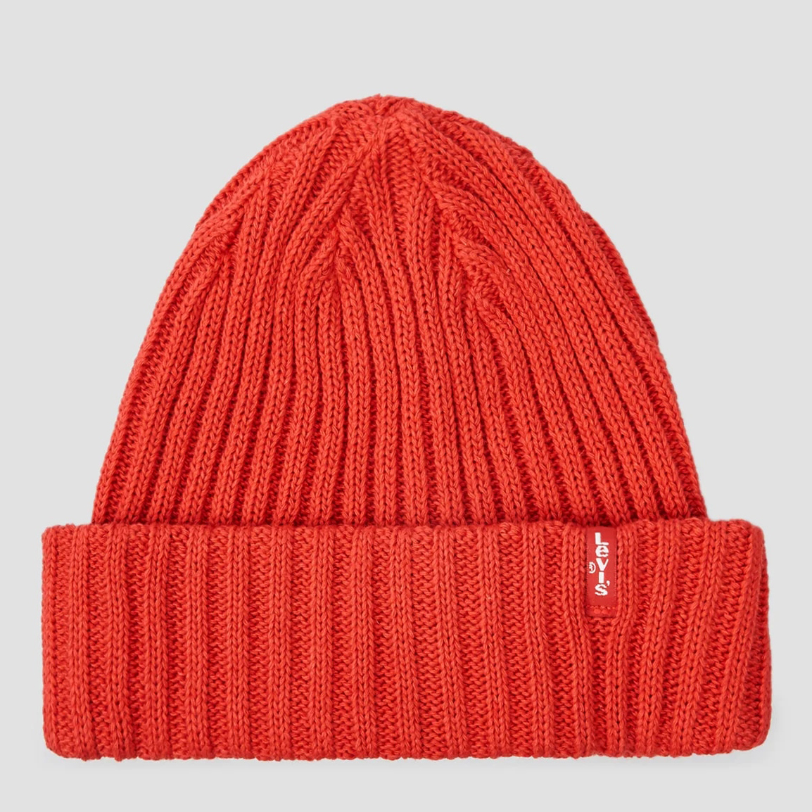 Акція на Шапка Levi's Ribbed Beanie 225186-6-88 One Size Brilliant Red від Rozetka