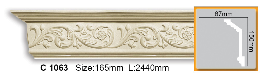 

Карниз с орнаментом Gaudi Decor C 1063