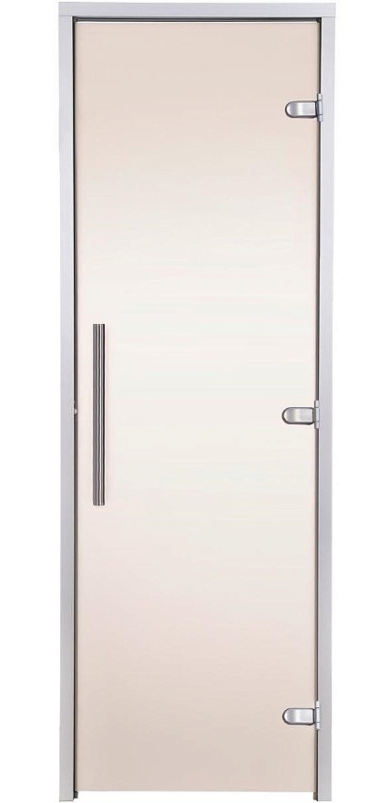 

Стеклянная дверь для хамама Greus Premium 80/200 бронза, максимальный угол открытия дверей 180⁰