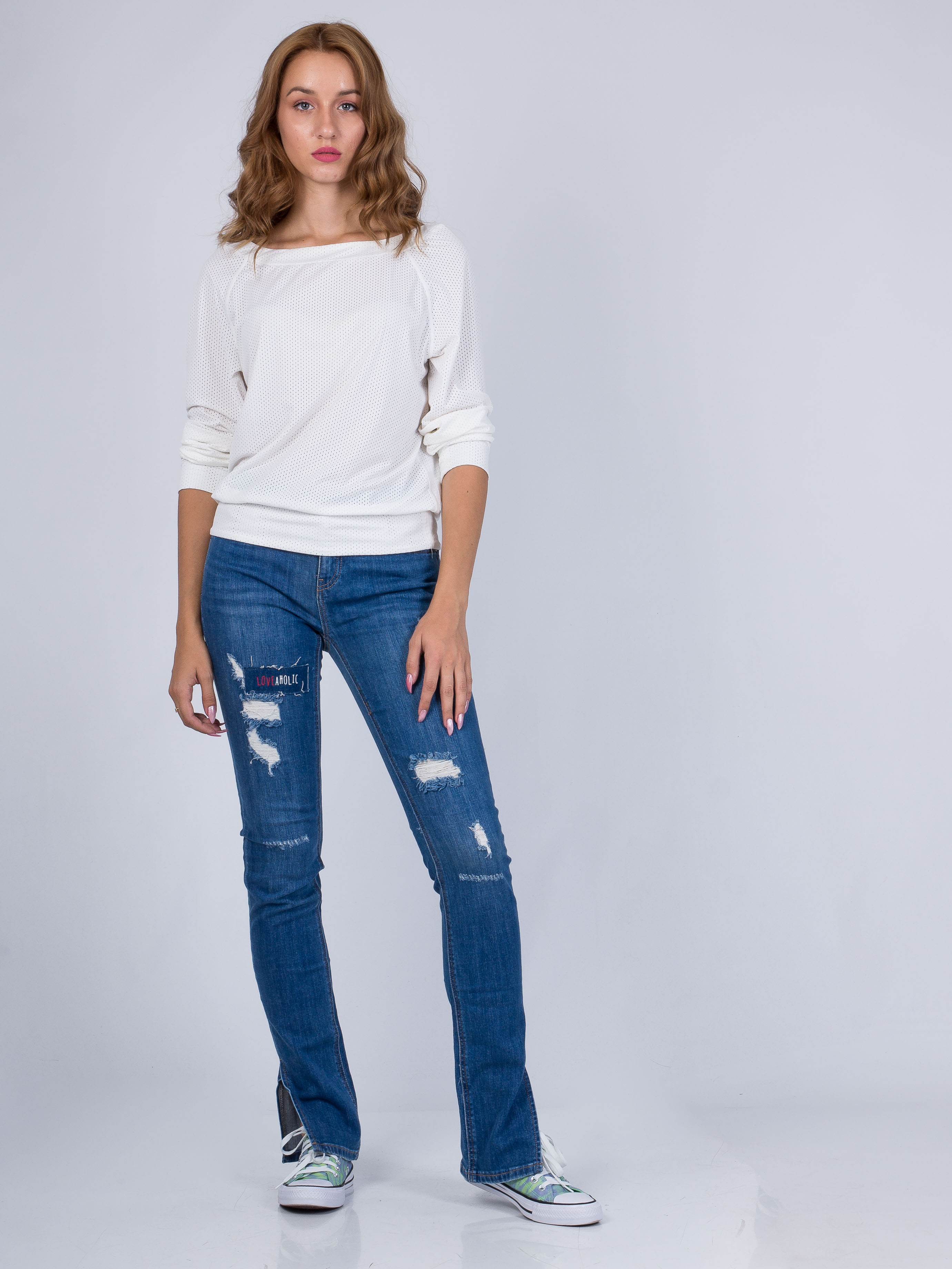 

Джинсы с потертостями Only 117132541  Синий, Джинсы с потертостями Only 117132541 L Синий