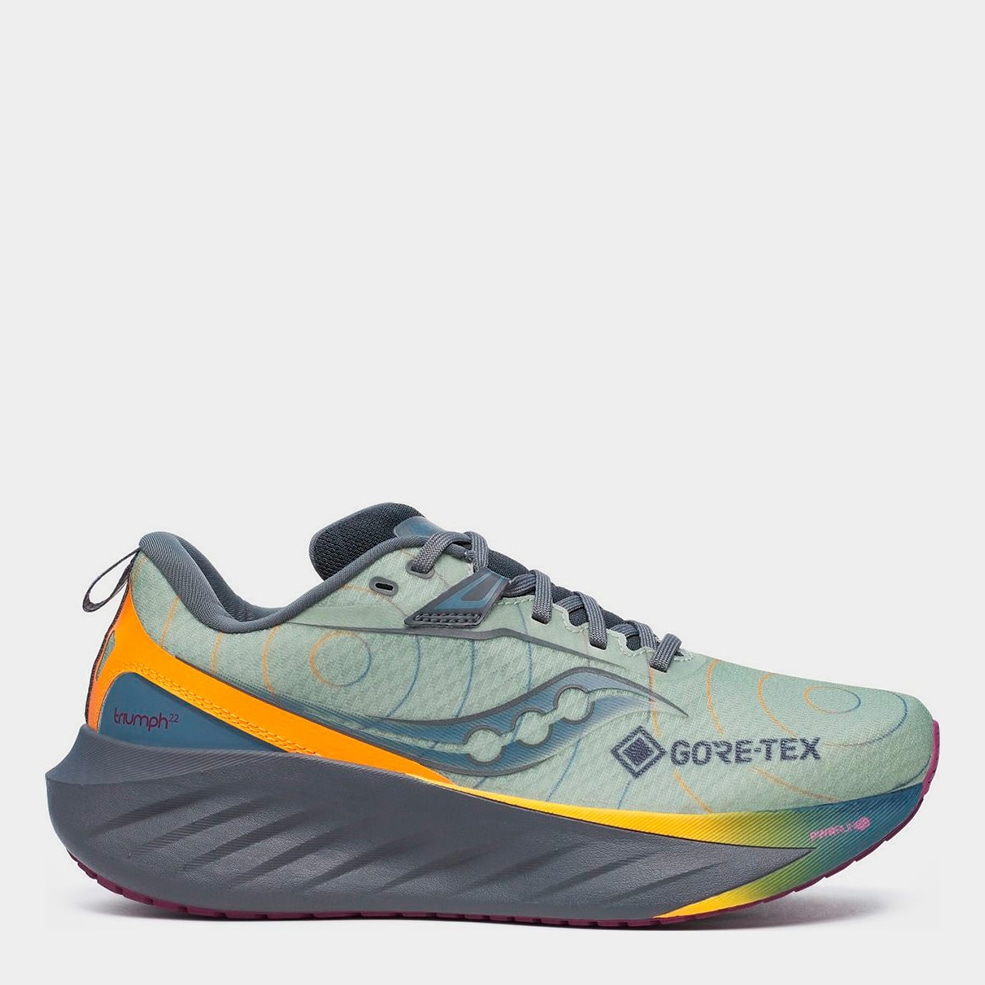 Акція на Чоловічі кросівки для бігу з Gore-Tex Saucony Triumph 22 Gtx S20966-254 40.5 (7.5US) 25.5 см Світло-зелені від Rozetka