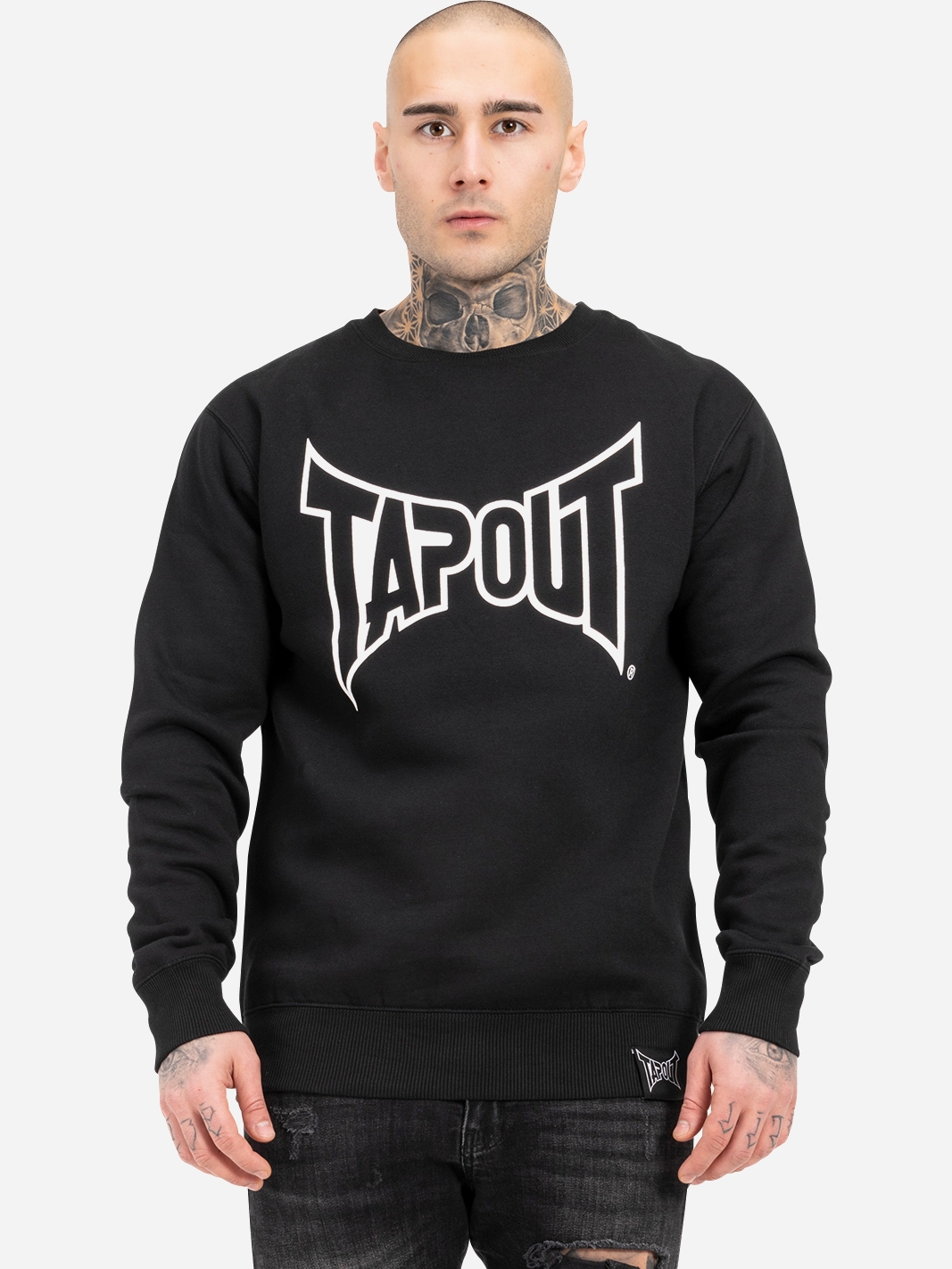 Акція на Світшот на флісі чоловічий Tapout Marfa sweater 940061 XL Чорний від Rozetka