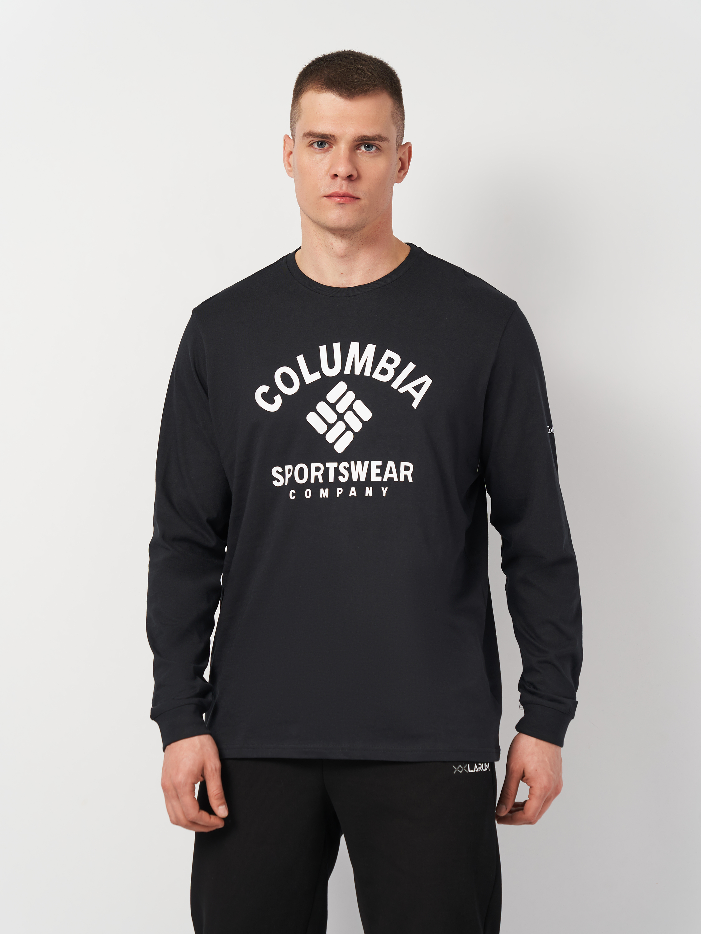 Акція на Лонгслів чоловічий Columbia Rockaway River Graphic LS Tee 2022191-009 S Чорний від Rozetka