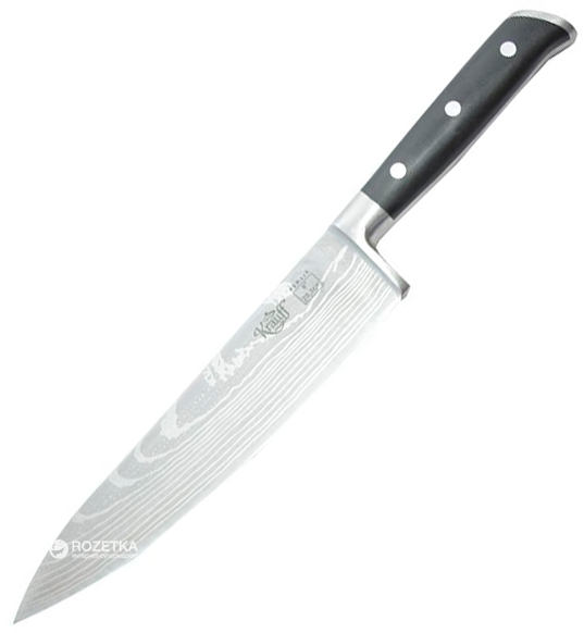 Акція на Кухонный нож Krauff Damask поварской Black (29-250-002) від Rozetka UA