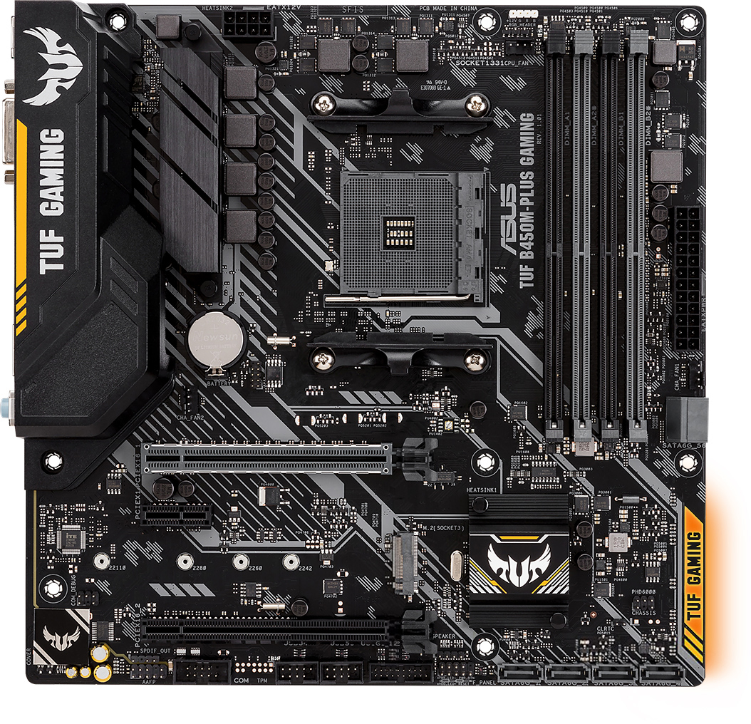 

Материнская плата Asus TUF B450M-Plus Gaming (sAM4, AMD B450, PCI-Ex16)