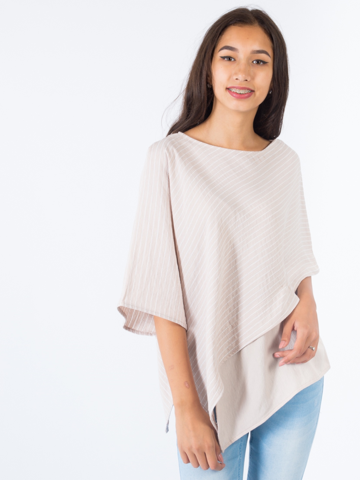 

Блуза BEBE PLUS 22353  Бежевый, Блуза BEBE PLUS 22353 One size Бежевый