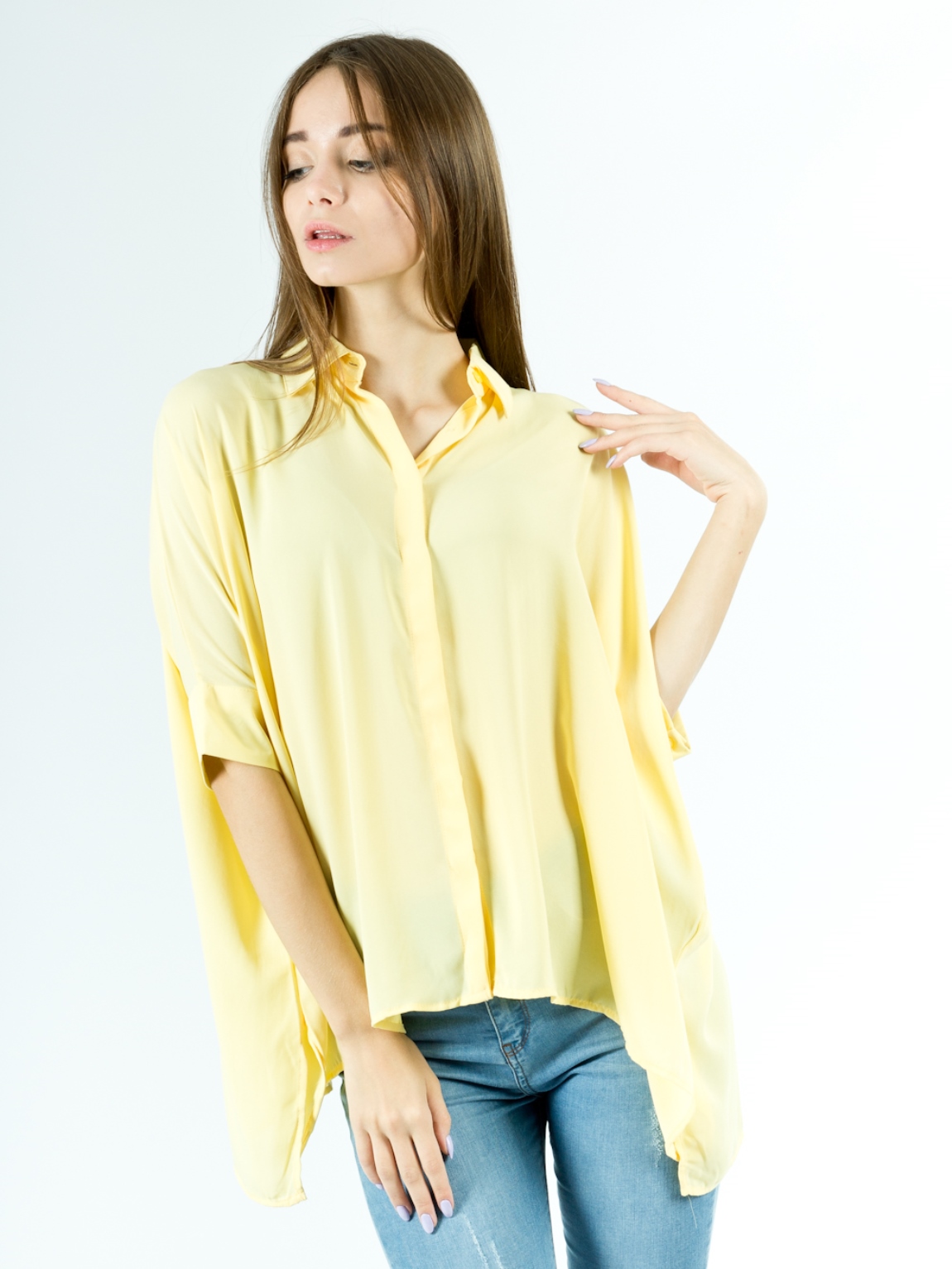 

Блуза BEBE PLUS 20077  Желтый, Блуза BEBE PLUS 20077 S Желтый