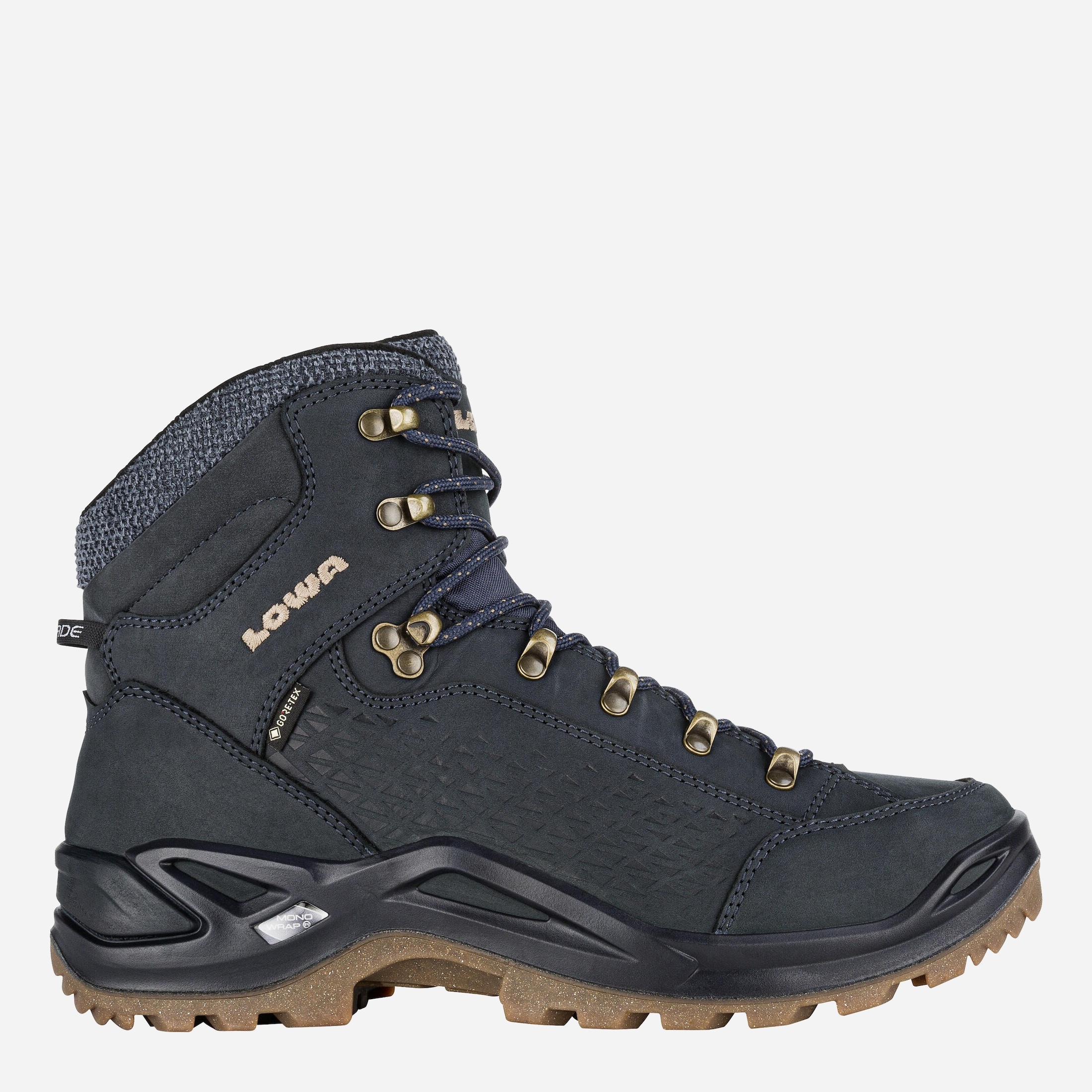 Акція на Чоловічі зимові черевики для трекінгу з Gore-Tex LOWA Renegade Warm GTX MID 411970-0649 42.5 (8.5UK) 26.9 см Сині від Rozetka