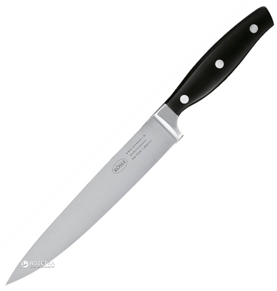 

Кухонный нож Rosle для нарезки 180 мм Black