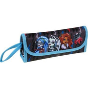 

Пенал Kite "Monster High", 1 отделение, мягкий, темно-серый с голубым, МН15-653К