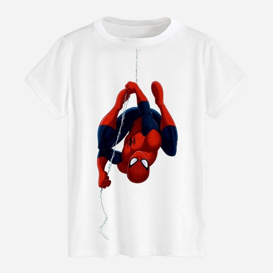 Акція на Футболка бавовняна довга чоловіча Likey Spider Man M150-0607 XXL Біла від Rozetka