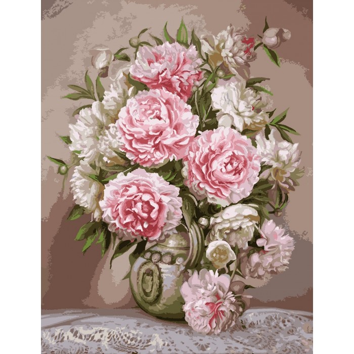 

Картина по номерам Идейка Аромат пионов 40*50 см (в коробке) арт.KH2065