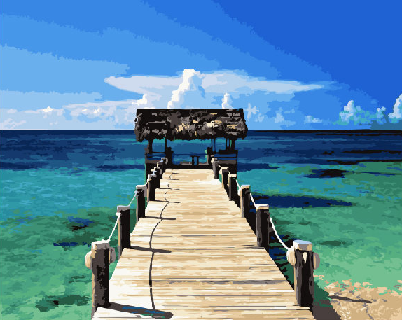 

Картина по номерам BrushMe Карибы 40*50 см (в коробке) арт.BRM21744