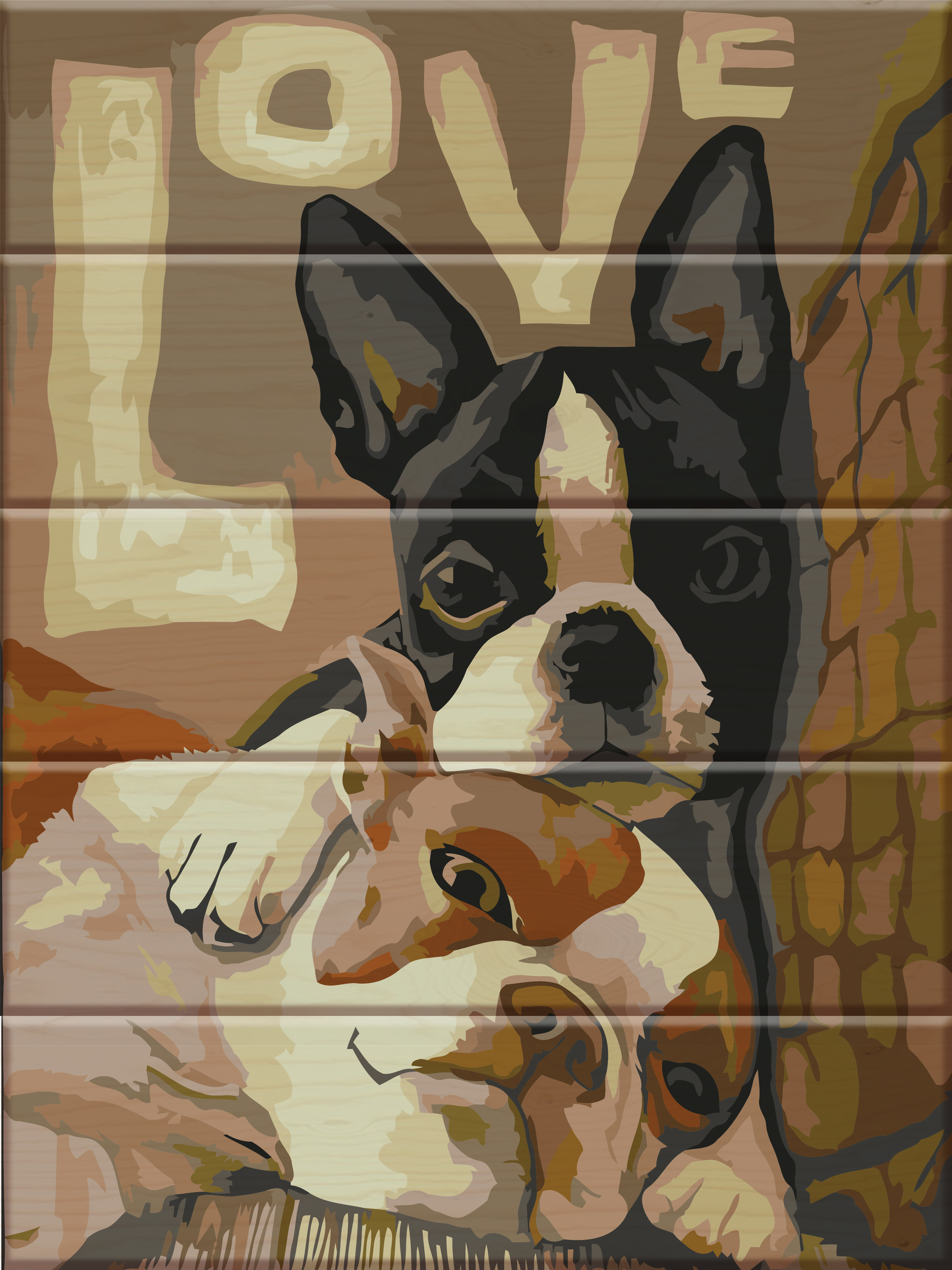 

Картина по номерам ArtStory Love 40*30 см на дереве (в коробке) арт.ASW021