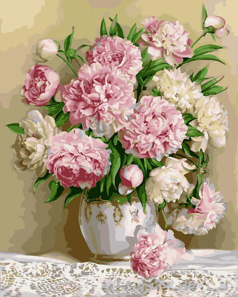 

Картина по номерам BrushMe Роскошные пионы 40*50 см (в коробке) арт.BRM8855